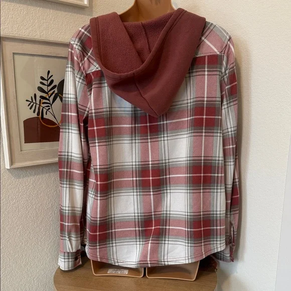 Eden & Olivia Red Plaid cardigan - Picture 3 of 3